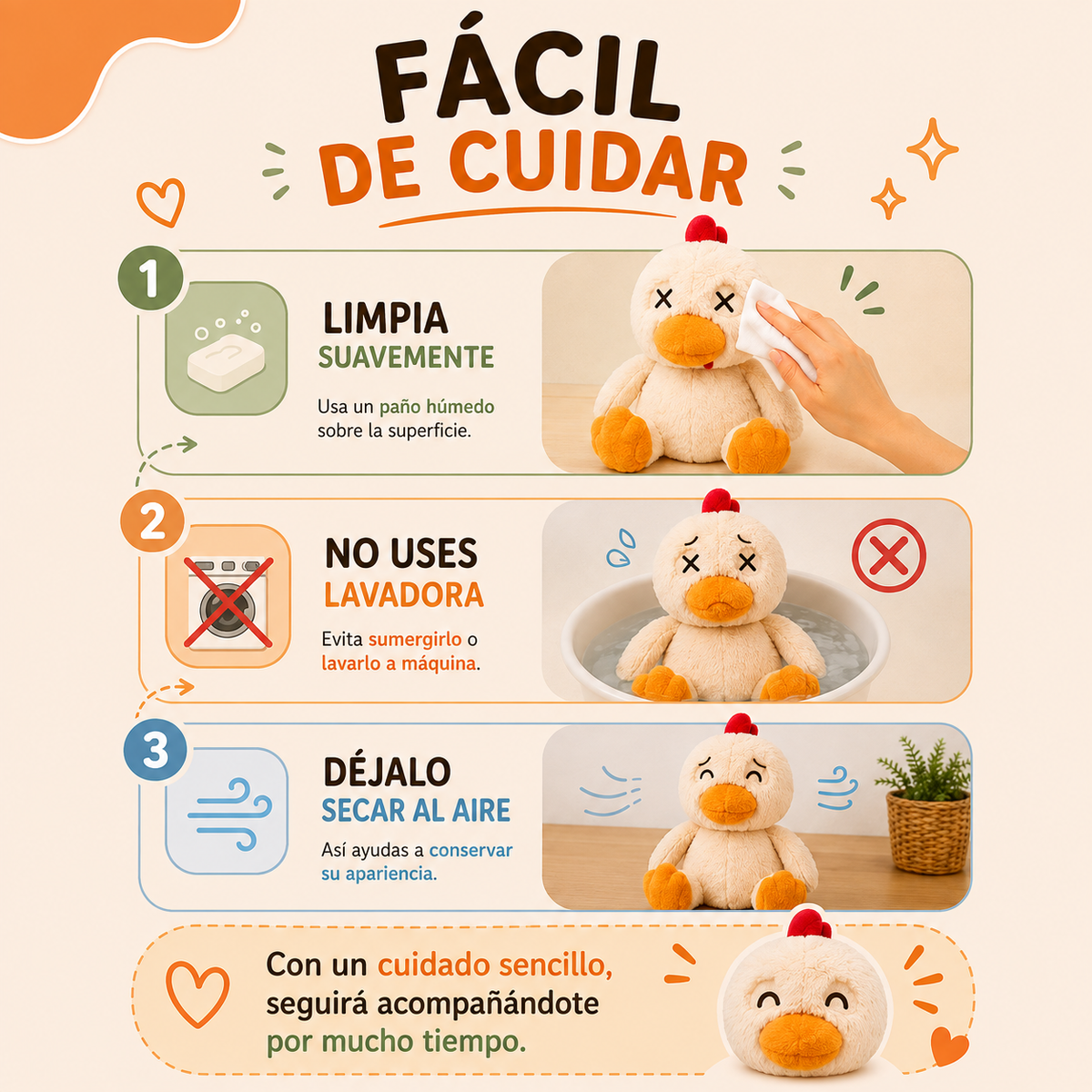 Peluche de Pato Antiestrés Magnético