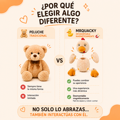 Peluche de Pato Antiestrés Magnético