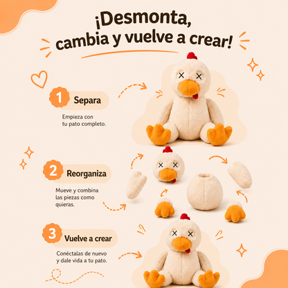 Peluche de Pato Antiestrés Magnético